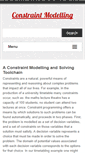 Mobile Screenshot of constraintmodelling.org